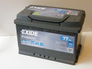 EXIDE Premium 77Ah jobb+